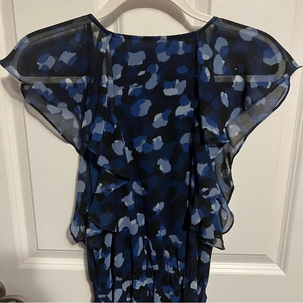 Armani Exchange Blue Spotted Dress - Picture 12 of 12